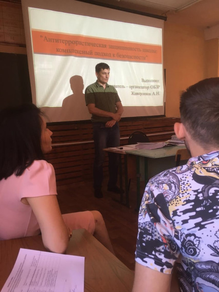 Анкетирование педагогов по антитеррористической защищенности.
